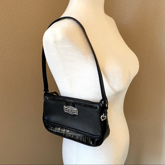NWOT Brighton | Black Jeweled Mini Shoulder Bag - Picture 5 of 7